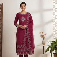 Premium Glass Organza Unstitched Suit Set | BKE-SHRISTY