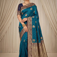 Elite Jacquard Silk Saree With Blouse Piece | VML-AARAM