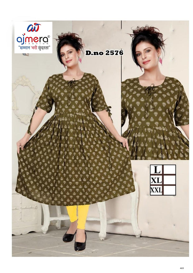 Designer Trendy Ethnic Kurti for Women | SDE-2576