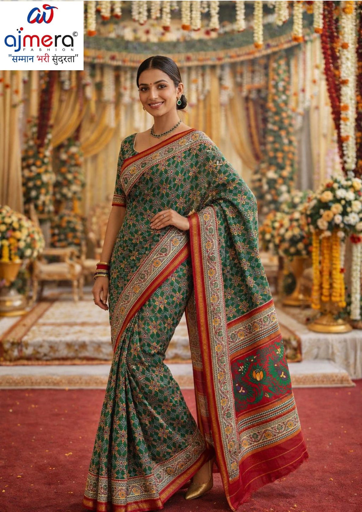 Graceful Printed Saree with Blouse Piece for Modern Ethnic Fashion | RMF-BRIDAL VOL-4