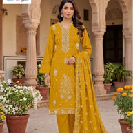 Premium Designer Unstitched Suit Set | YF-LEELA-1