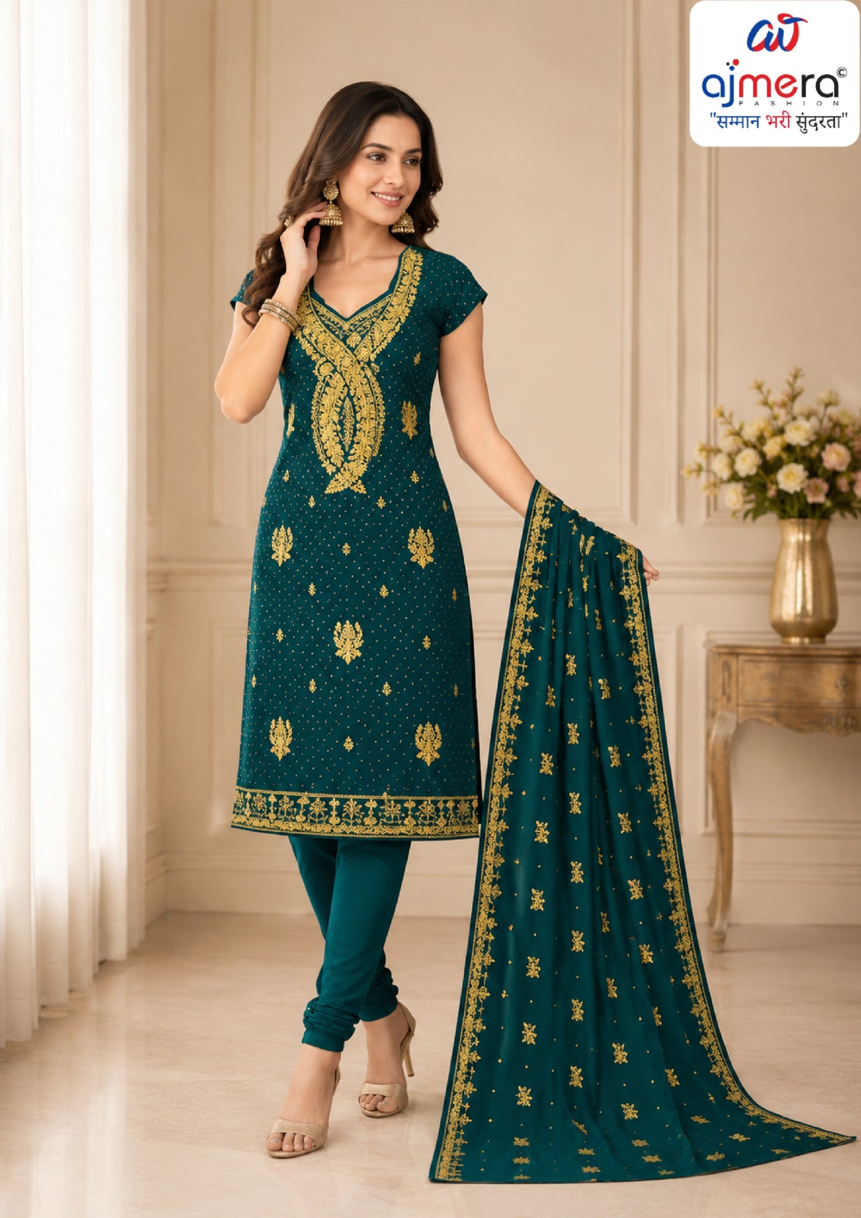 Elegant Jaam Premium Unstitched Suit Material | RPY-RIVER SPACE-5