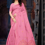 Pure Cotton Saree with Blouse Piece for Premium Ethnic and Traditional Wear | PUT-BHAKTI