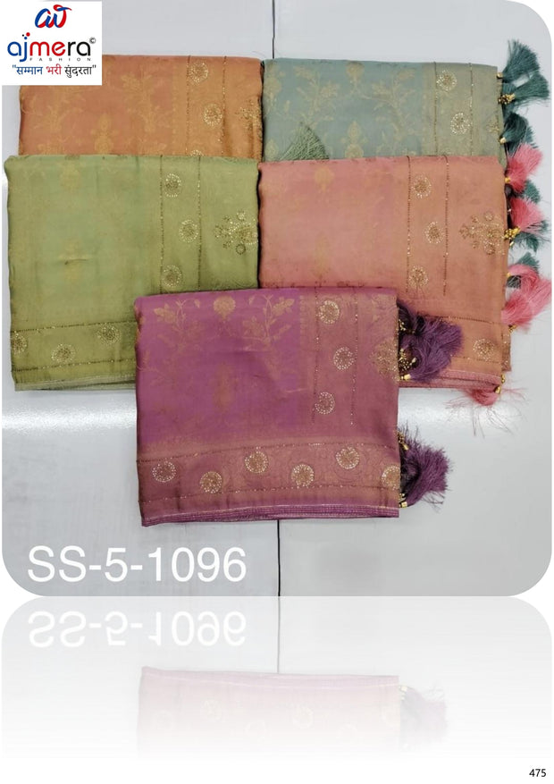 Luxury Jacquard Silk Saree with Blouse Piece for Wedding & Party Wear | SBV-SS-5-1096
