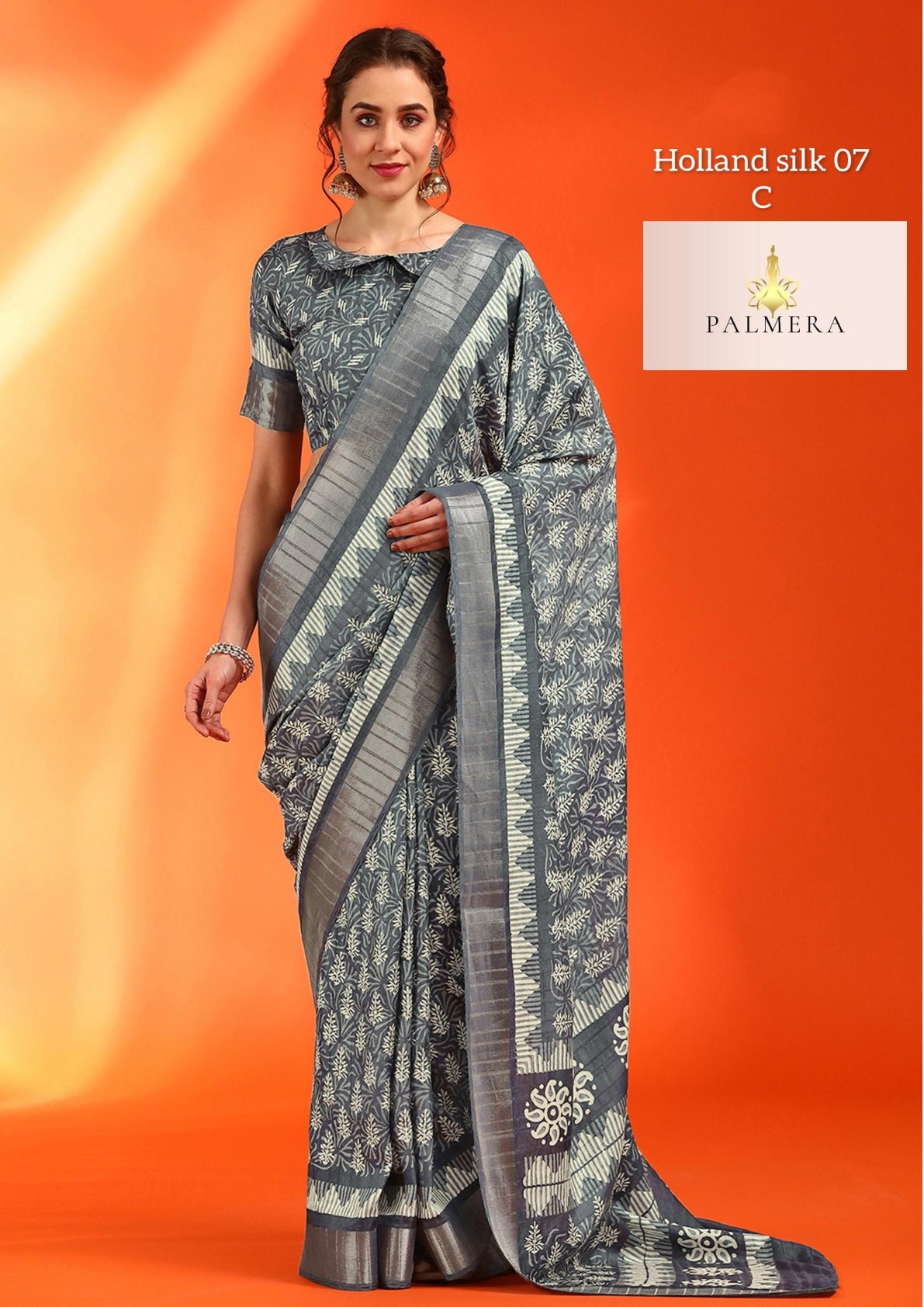 Holland Silk Kota Silk Saree with Blouse for Premium Ethnic and Traditional Wear | ALL-HOLLAND SILK-07