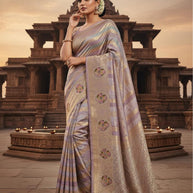 Graceful Jacquard Silk Saree with Blouse Piece for Timeless Ethnic Fashion | SBV-SS-5-2358