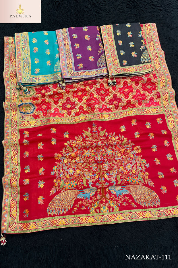 Palmera Saree Wholesaler and Palmera Saree Supplier | ALL-NAZAKAT-111