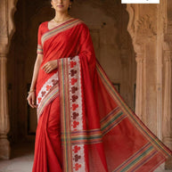 Cotton Saree with Without Blouse for Premium Ethnic and Traditional Wear | KKN-JOYFUL