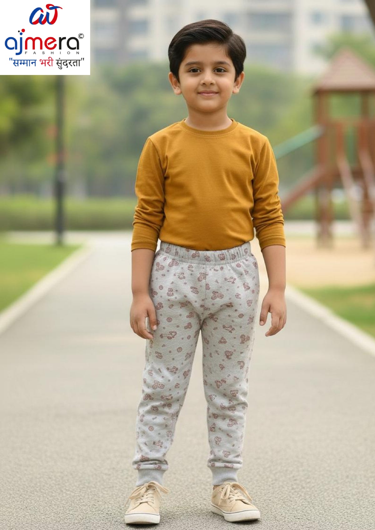 Kids Cotton Pyjama Wholesale in India | JPO-LOOPER PRT PYJAMA-L