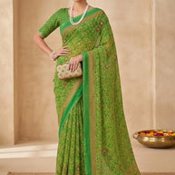 Graceful Printed Saree with Blouse Piece for Modern Ethnic Fashion  | VDT-DISCO-17