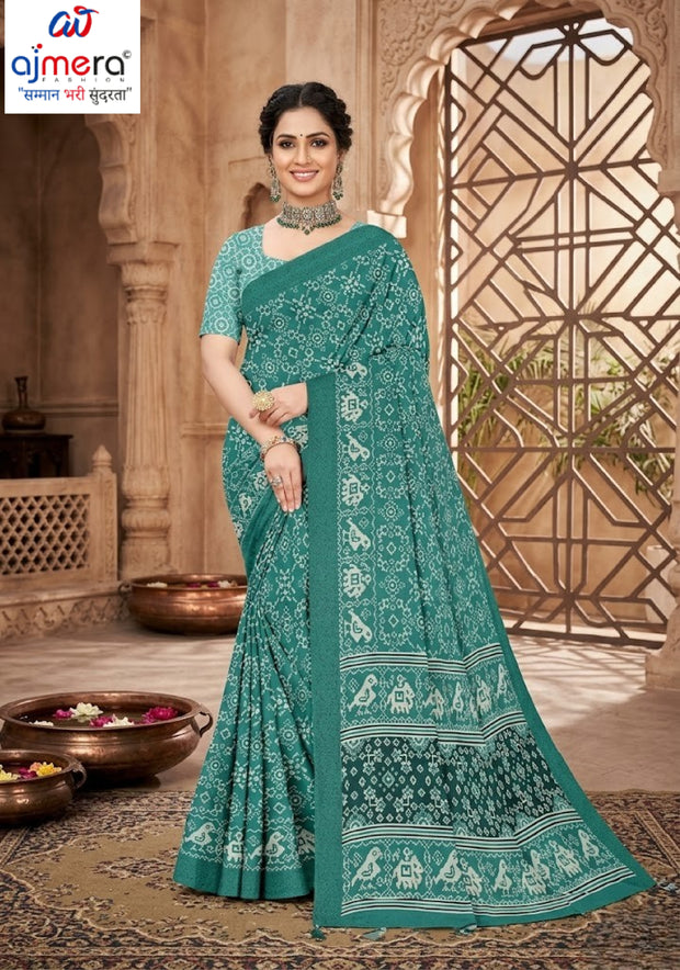 Premium Printed Saree with Matching Blouse Piece for Ethnic Elegance | PUS-DREAM GIRL-110