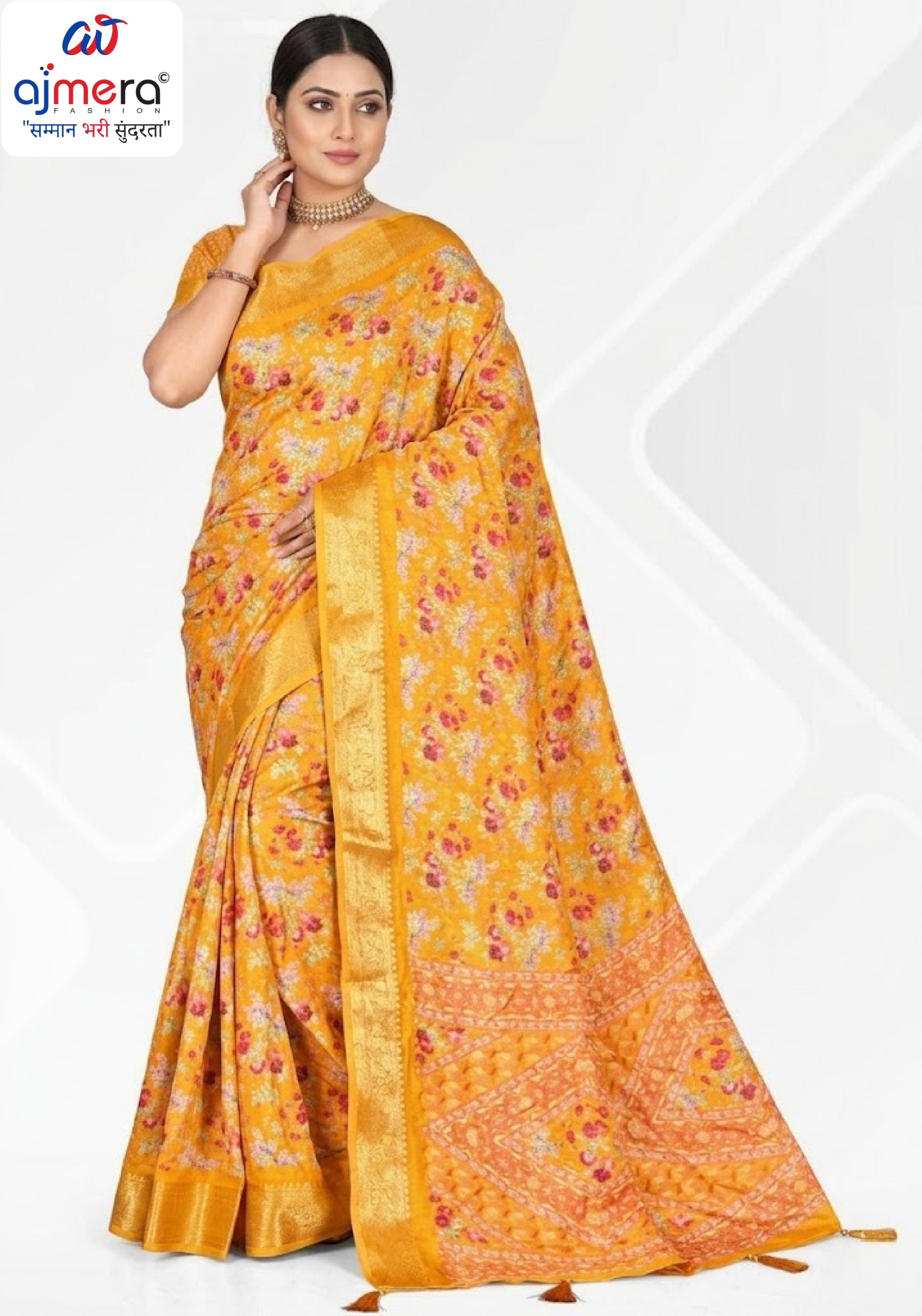 Exclusive Printed Saree with Blouse Piece for Elegant Ethnic Look | VER-NEELAM-48480