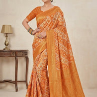 Stylish Jacquard Silk Saree with Blouse Piece for Festive Collection | TUL-CHANDRAMUKHI COTTON VOL-01