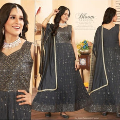 Elegant Georgette Designer Party Wear Gown for Women | SHP-NAGMA