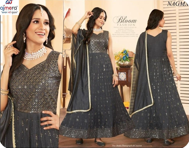 Elegant Georgette Designer Party Wear Gown for Women | SHP-NAGMA