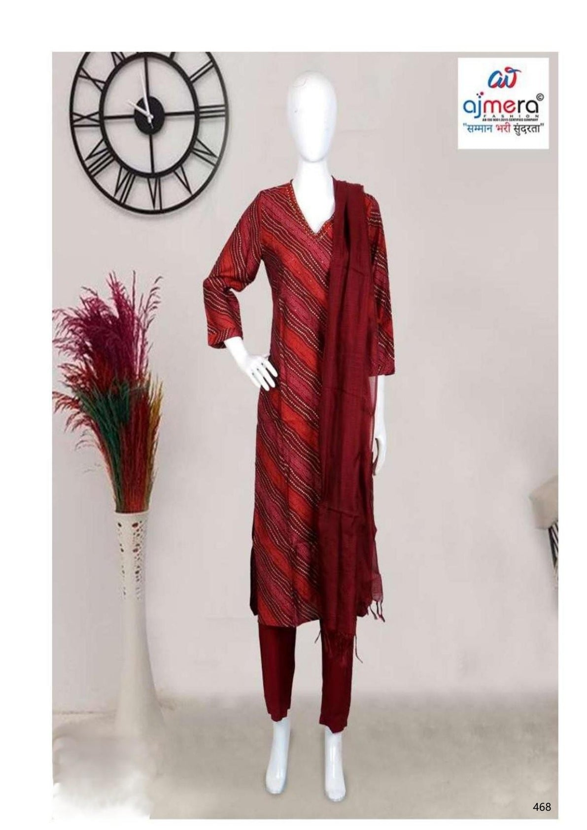 Designer Kurti Pant Dupatta Set for Women | SKH-K5191-38X46