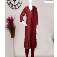 Designer Kurti Pant Dupatta Set for Women | SKH-K5191-38X46