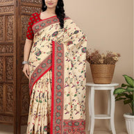 Ganga Silk Saree with Blouse for Premium Ethnic and Designer Wear | ALL-GANGA-31