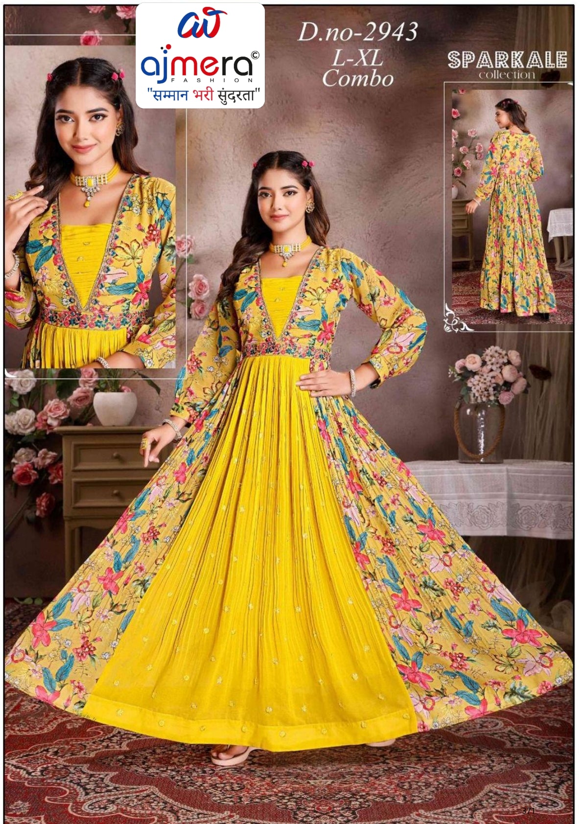 Elegant Jorjet Designer Party Wear Gown for Women | PNC-2943
