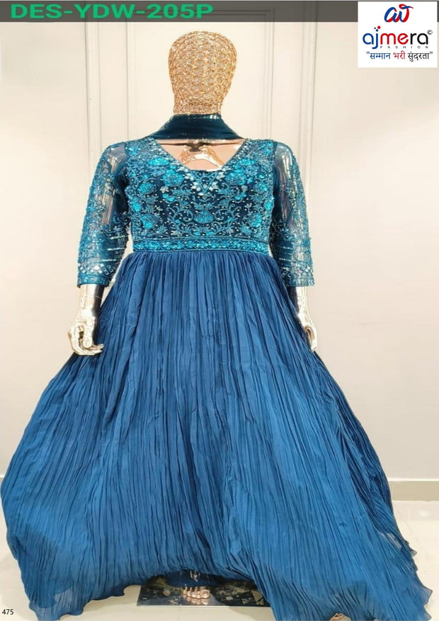 Designer Net Gown for Women | YVD-YDW205P