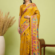 Ganga Silk Saree with Blouse for Premium Ethnic and Designer Wear | ALL-GANGA-23