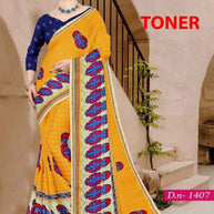 Trendy Printed Saree with Blouse Piece for Women’s Ethnic Wardrobe  | SNR-TONER