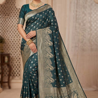 Splendid Jacquard Silk Saree With Blouse Piece | GTE-ROYAL