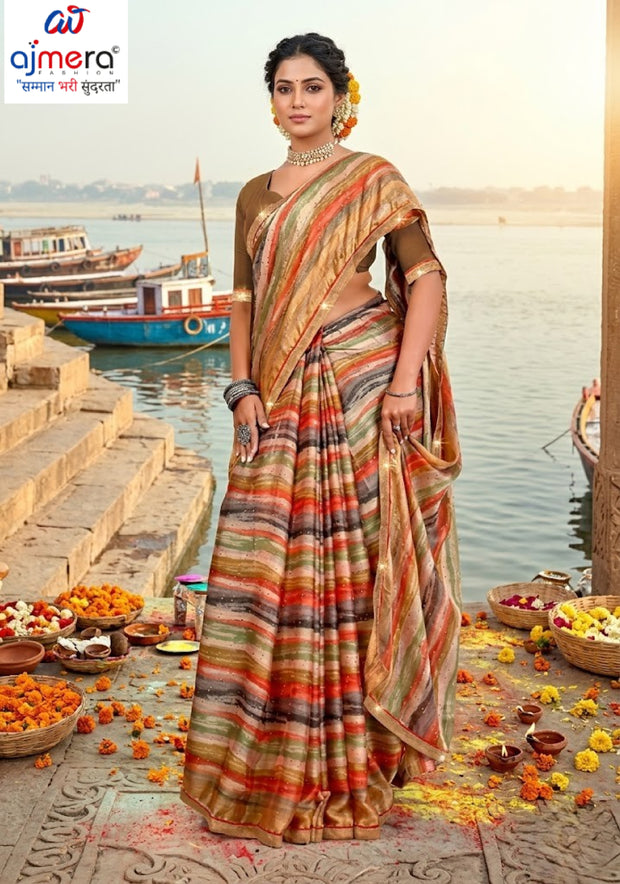 Graceful Printed Saree with Blouse Piece for Modern Ethnic Fashion | PRM-NEW FASHION