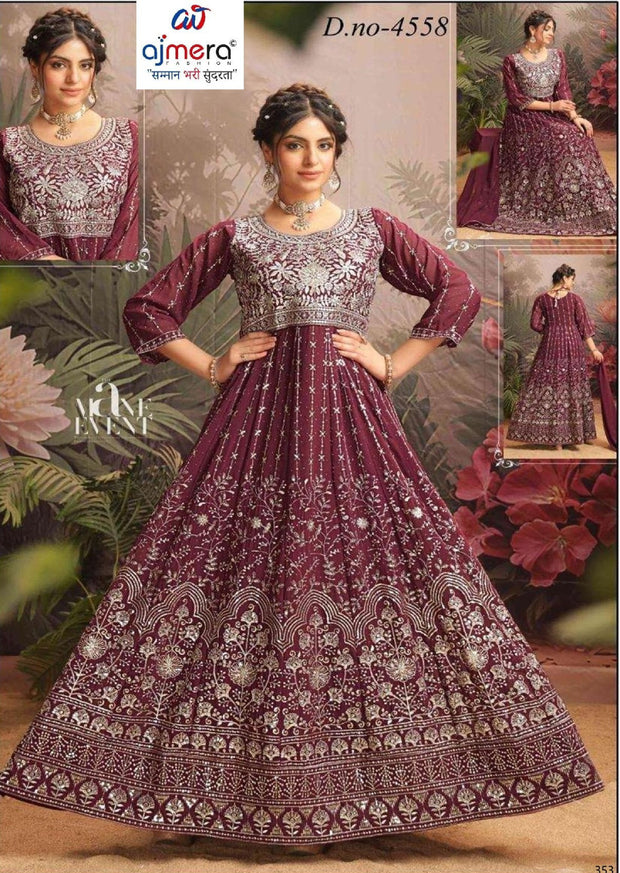 Designer Georgette Gown for Women | KTX-4558-XL