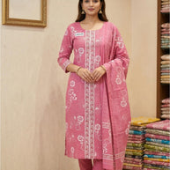 Premium Cotton Unstitched Suit Set | KRN-LADLEE