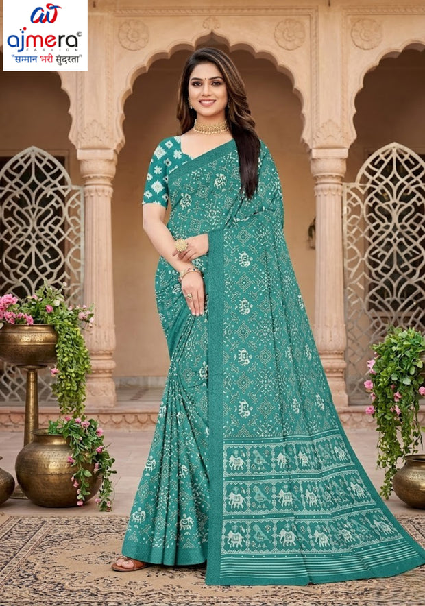 Stylish Printed Saree with Blouse Piece for Traditional Celebrations | PUS-DREAM GIRL-118