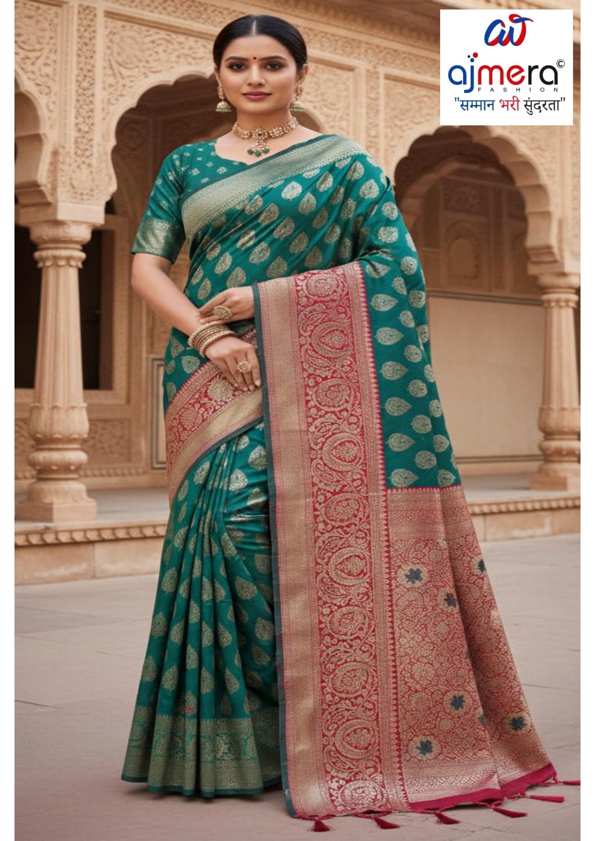 Attractive Rapier Silk Matching Saree With Blouse Piece | DS-HI CHOICE