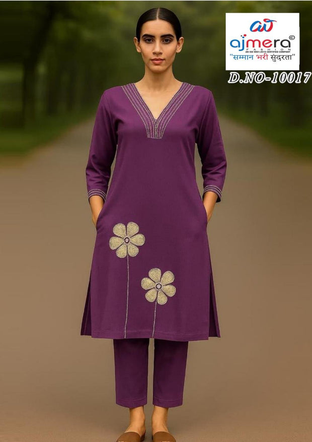 Designer Co-Ord Kurti Set for Women | SDE-10017