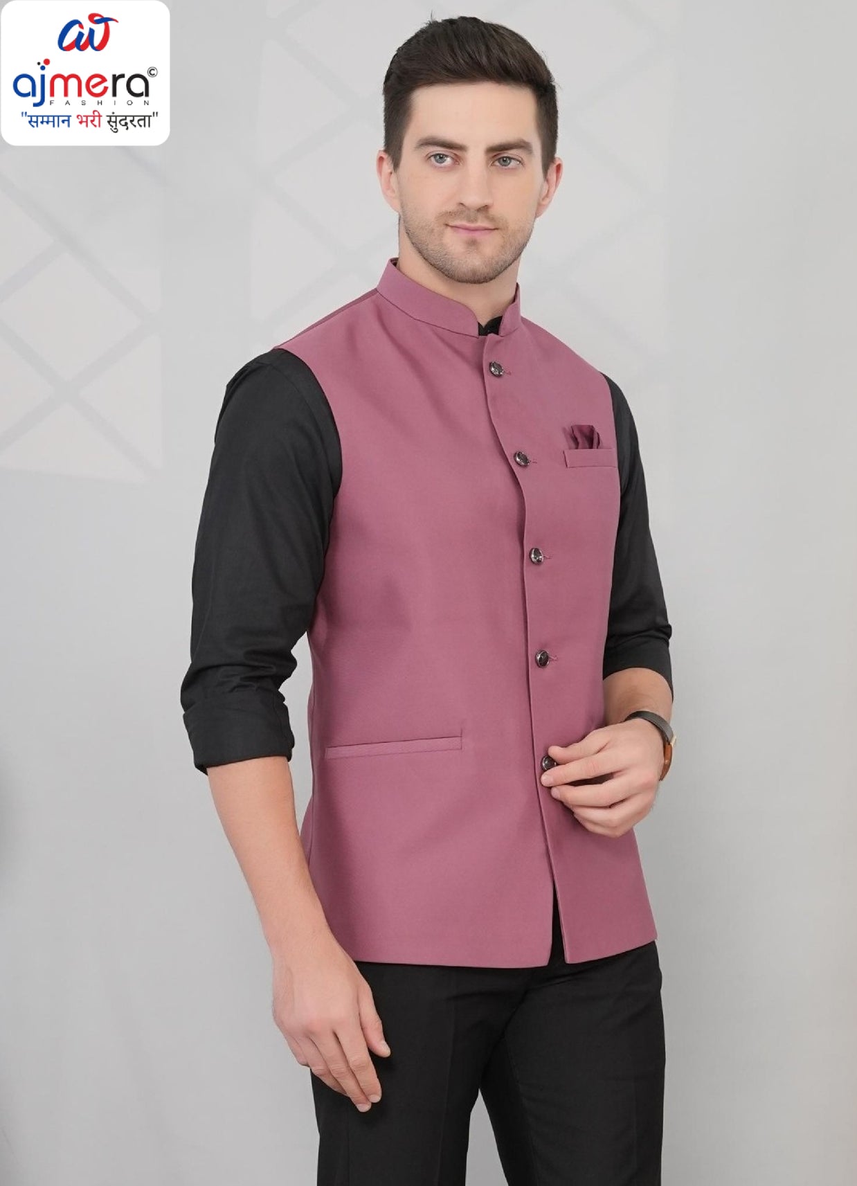 Designer Men's Waist Coat for Men | SNA-MWC11394