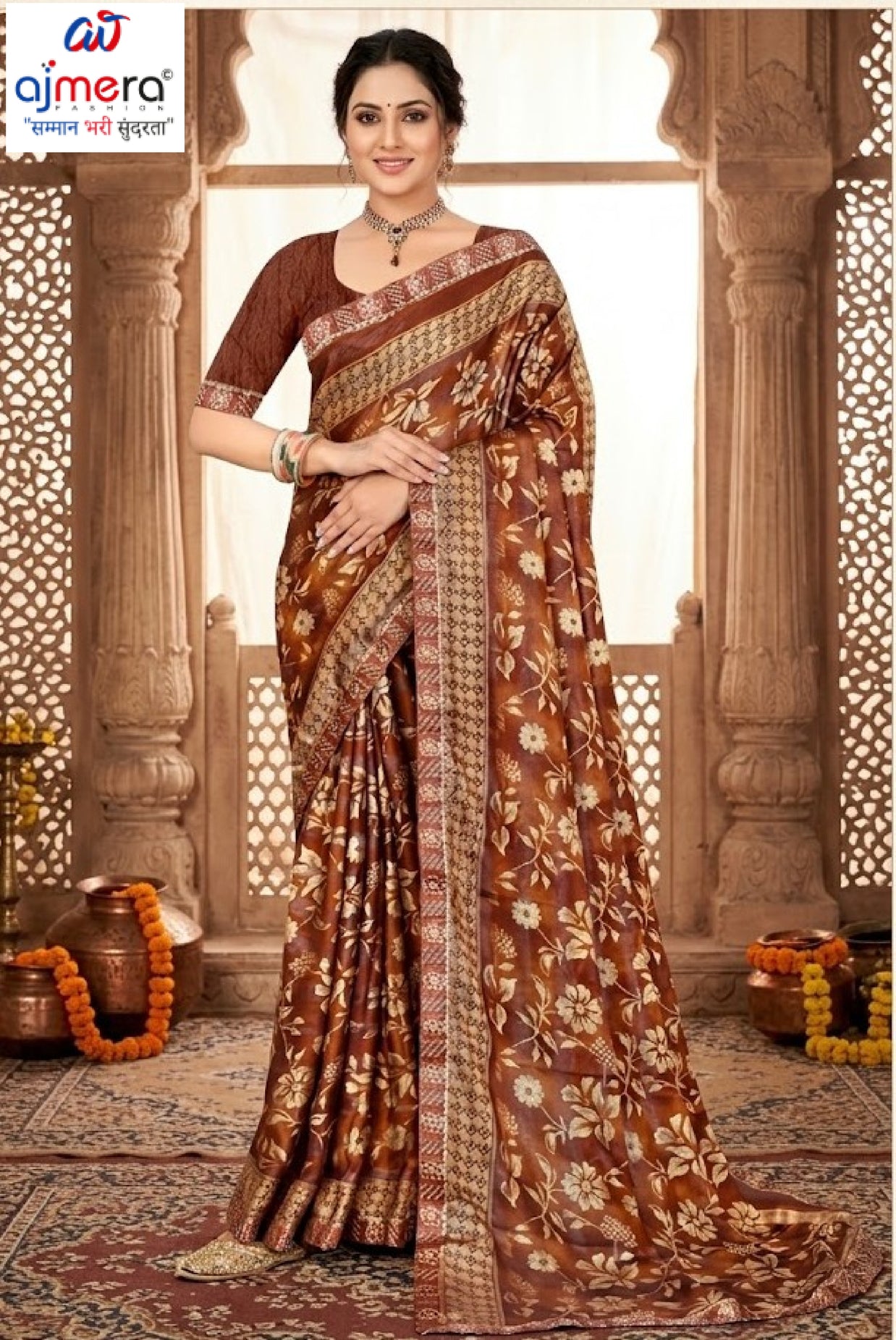 Premium Printed Saree with Matching Blouse Piece for Ethnic Elegance | TTS-GULSHAN VOL-8