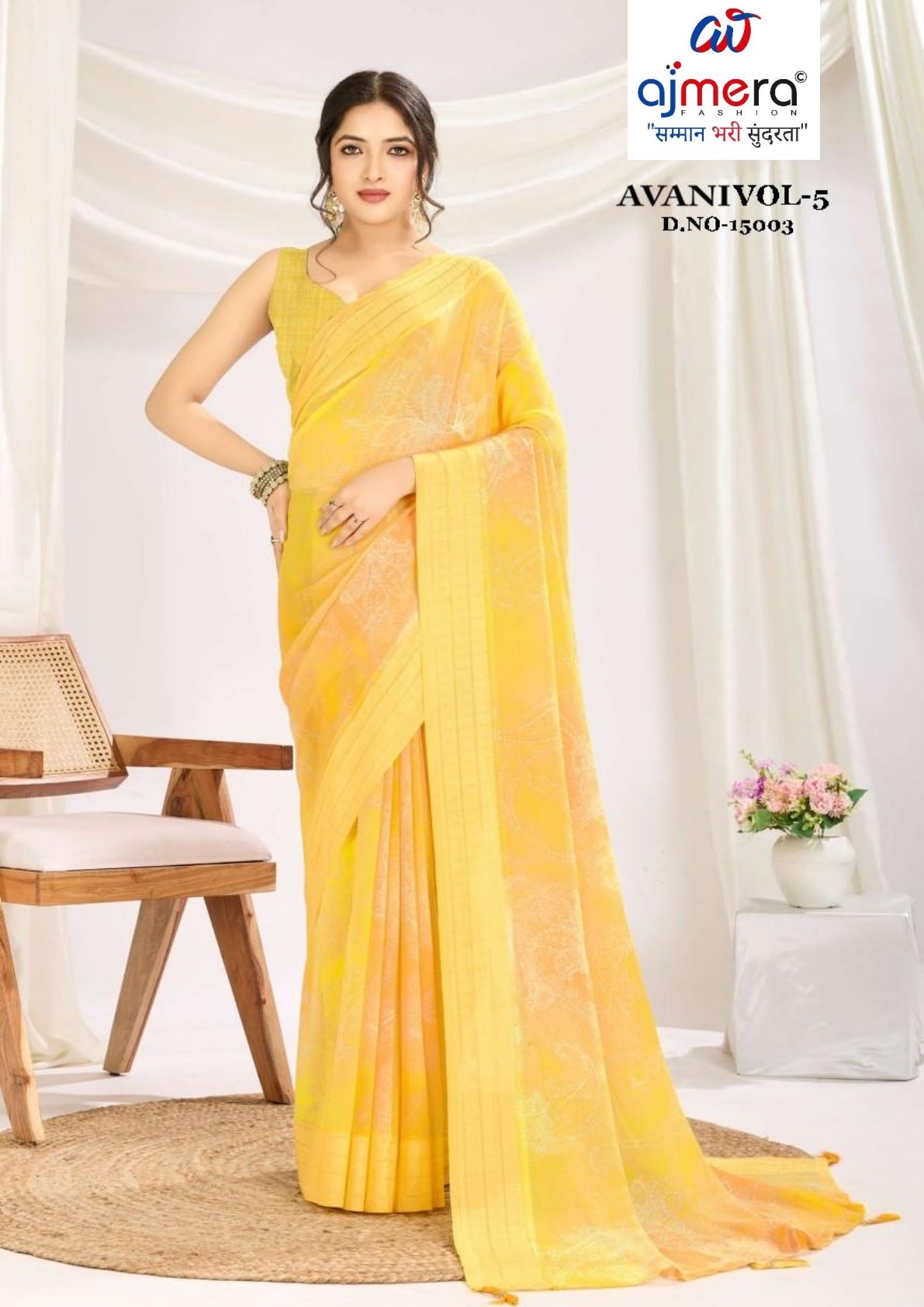 Graceful Printed Saree with Blouse Piece for Modern Ethnic Fashion | RMF-AVANI VOL-5