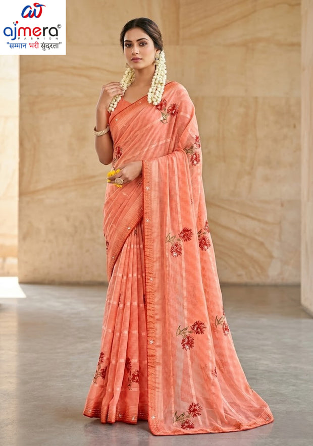 Classic Printed Saree with Blouse Piece for Timeless Traditional Style | PRM-KACHI KALI