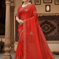 Saree Manufacturer in Surat with Blouse Piece for Premium Ethnic and Traditional Wear | RAL-BHOOL BHULAIYAA