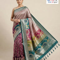 Classic Jacquard Silk Saree with Blouse Piece for Elegant Traditional Look | HLO-RAJSHREE-25