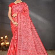 Elegant Printed Saree with Designer Blouse Piece for Festive Wear  | SNR-PURPOSE