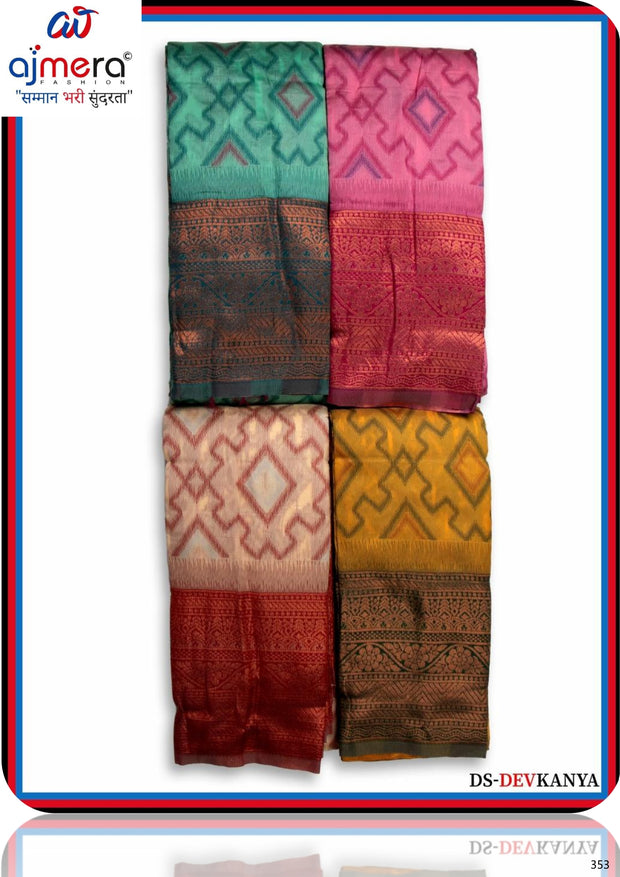 Classic Jacquard Silk Saree with Blouse Piece for Elegant Traditional Look | DS-DEVKANYA