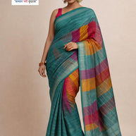 Printed Print Loose Saree with Blouse for Premium Ethnic and Traditional Wear | ATM-SILVER CRUSH-A