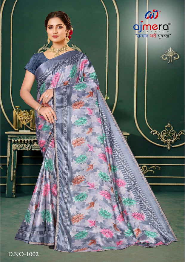 Trendy Printed Saree with Blouse Piece for Women’s Ethnic Wardrobe  | SNR-SUNDAY