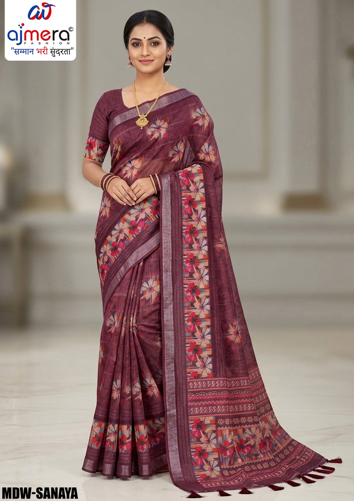 Designer Craft Jacquard Silk Saree With Blouse Piece | MDW-SANAYA
