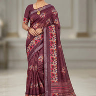 Designer Craft Jacquard Silk Saree With Blouse Piece | MDW-SANAYA