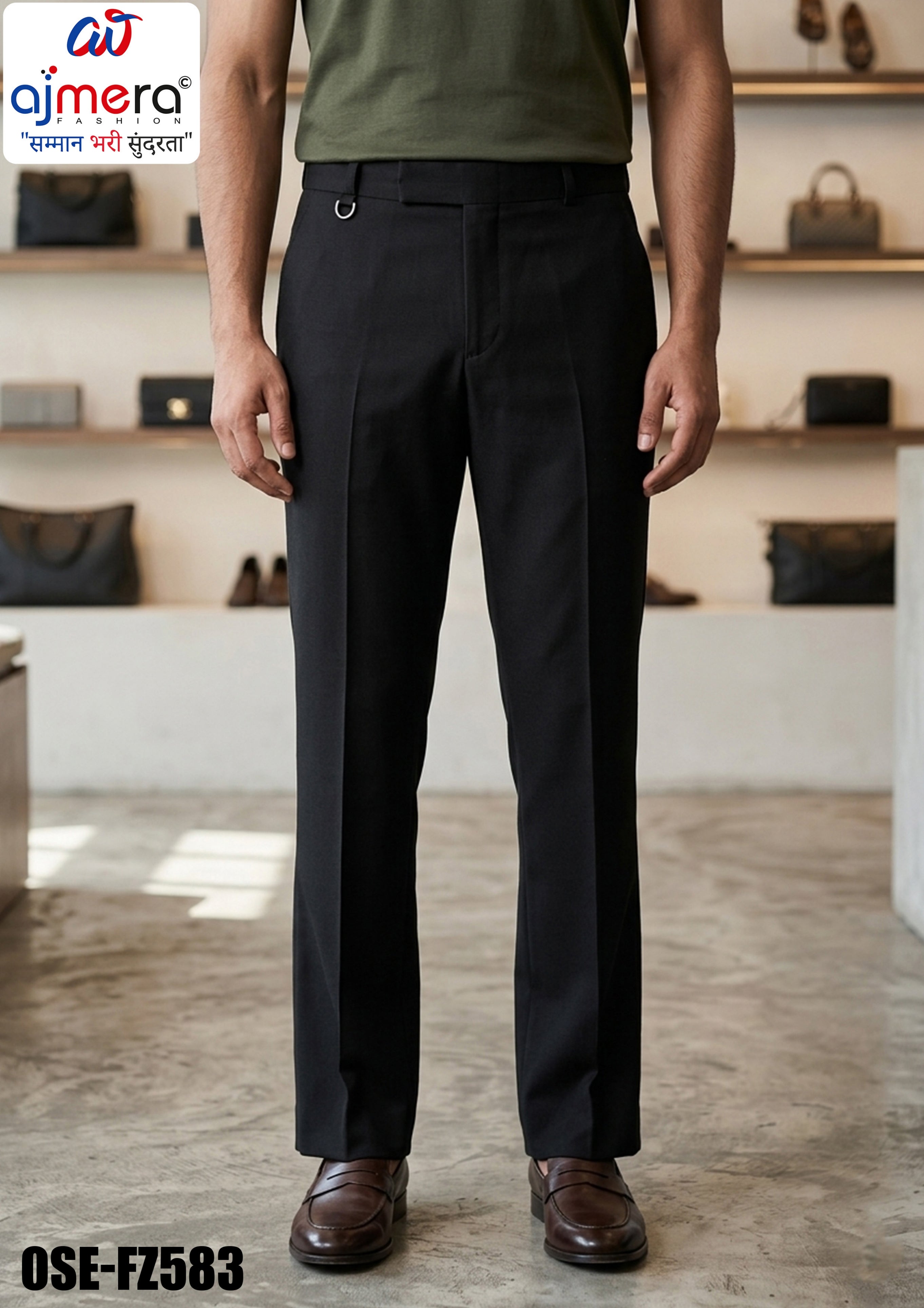 Premium Men's Formal Pant for Office & Business Wear | OSE-FZ583