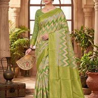 Exclusive Jacquard Silk Saree without Blouse for Premium Cultural Wear | TUL-CHANDRAMUKHI COTTON