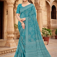 Graceful Printed Saree with Blouse Piece for Modern Ethnic Fashion | PUS-DREAM GIRL-237