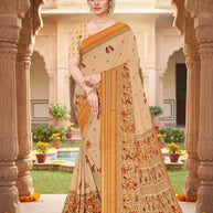 Classic Printed Saree with Blouse Piece for Timeless Traditional Style | GLC-KANCHI SILK-1