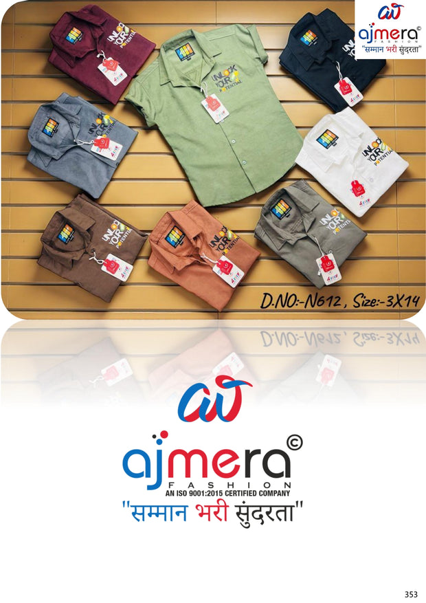 Wholesale Boys Designer Shirt Collection | VNA-N612